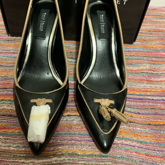 White House Black Market Black with Brown Pumps - Picture 3 of 6